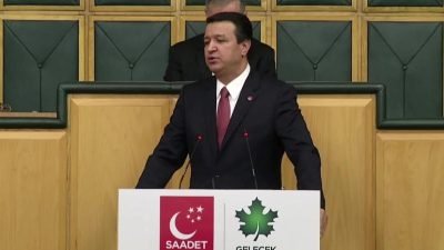Saadet- Gelecek Partisi TBMM ortak grup toplantısında konuşan Saadet Partisi