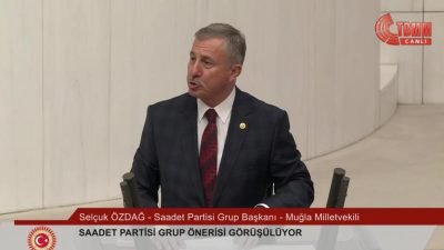 Saadet Partisi'nin vergi düzenlemelerine ilişkin verdiği grup önerisinde konuşan Grup Başkanı