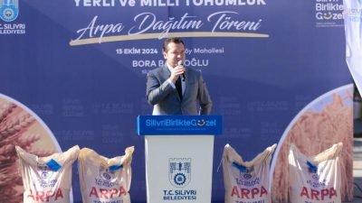 Silivri Belediyesi, Ortaköy Mahallesi'nde Yerli ve Milli Tohumluk Arpa Dağıtım