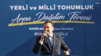 Silivri Belediyesi, Gazitepe Mahallesi’nde Yerli ve Milli Tohumluk Arpa Dağıtım