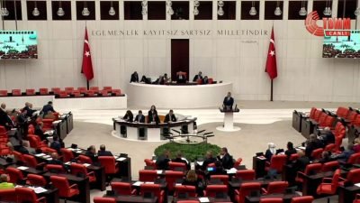 TBMM Genel Kurulu'nda, İYİ Parti ve DEM Parti milletvekilleri arasında