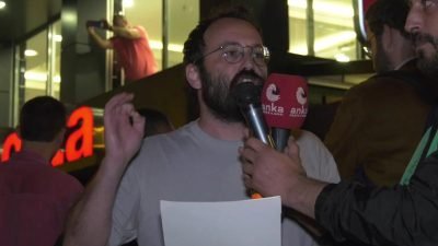 Türkiye Komünist Partisi (TKP), İsrail’i protesto yürüyüşü yaptı. Yürüyüş sonrası