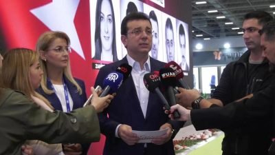 İstanbul Büyükşehir Belediye Başkanı (İBB) Ekrem İmamoğlu, İstanbul Fuar Merkezi’nda