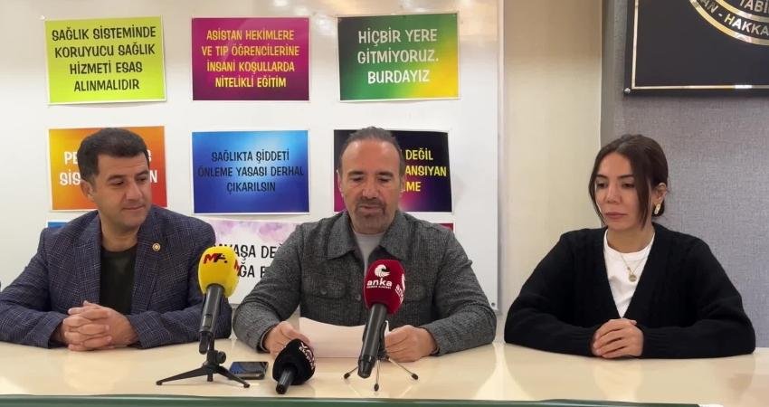 Van-Hakkari Tabip Odası Başkanı Ahmet Koç, "Sağlık hizmetini sıradanlaştıran, niteliğe değil
