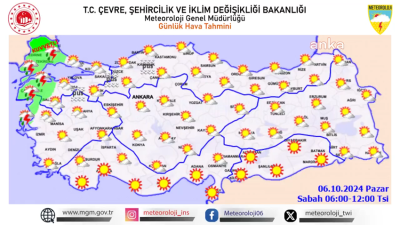 Meteoroloji'nin yaptığı son değerlendirmelere göre, bugün İzmir ile Düzce'de sağanak