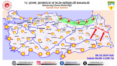 Meteoroloji'nin yaptığı son değerlendirmelere göre, bugün Trabzon, Rize ve Artvin'de