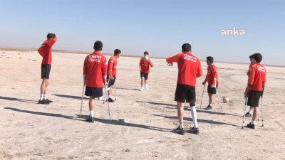 Balkan Şampiyonası öncesi Kırşehir'de kampa giren Ampute Milli Futbol Takımı,