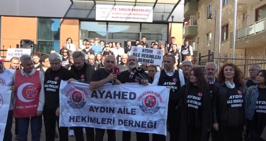 Aile hekimleri Nazilli’den seslendi: “Taleplerimizin yerine getirilmesini istiyoruz” Aydın Nazilli'de, Performans ve Ödeme Yönetmeliği'ne karşı iş bırakma eylemi düzenleyen