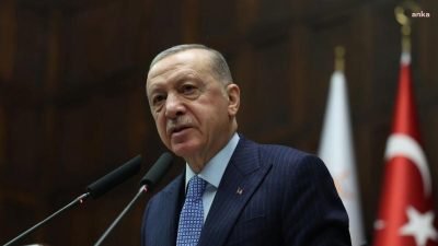 Cumhurbaşkanı ve AK Parti Grup Başkanı Recep Tayyip Erdoğan, partisinin