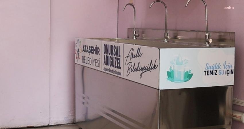 İstanbul Ataşehir Belediyesi, ilçedeki devlet okullarına öğrencilerin sağlıklı içme suyuna