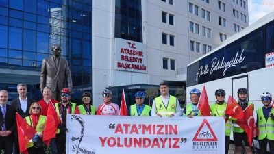 Ataşehir Belediyesi ve Bisikletliler Derneği, 10 Kasım’da Atatürk’ü ebedi istirahatgahında