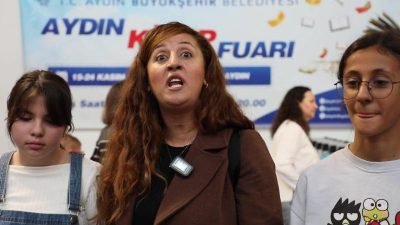 Aydın Büyükşehir Belediye Başkanı Özlem Çerçioğlu’nun açılışını gerçekleştirdiği Aydın Kitap