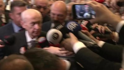 MHP Genel Başkanı Devlet Bahçeli, partisinin grup toplantısının ardından kendisine