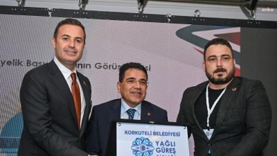 Yağlı Güreş Birliği Kasım ayı meclis toplantısında konuşan Yağlı Güreş
