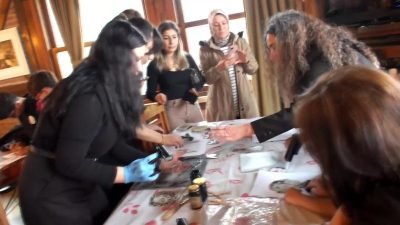 Balıkesir’in Gömeç ilçesinde 'eARTh of Olive' başlıklı uluslararası posta sanatı projesi,