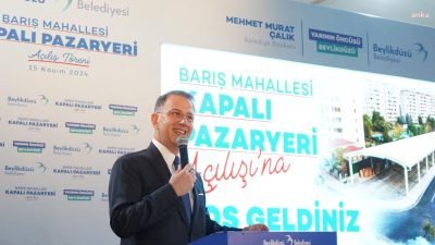 Beylikdüzü Belediyesi, 726 tezgâh kapasitesine sahip Barış Mahallesi Kapalı Pazaryeri’ni