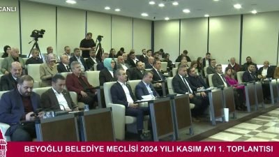 Beyoğlu Belediyesi Meclis Toplantısı'nda Esenyurt, Mardin, Batman ve Halfeti belediyelerine