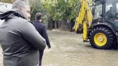 Bodrum Belediyesi, ilçe genelinde etkili olan sağanak yağışta meydana gelebilecek