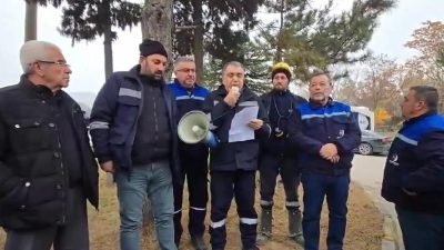 Ankara'nın Çayırhan Termik Santrali ve Maden Ocağı'nın özelleştirilmesine karşı başlatılan