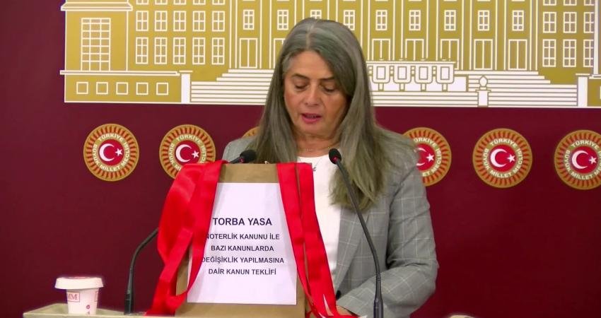 CHP Trabzon Milletvekili Sibel Suiçmez, "etki ajanlığı" düzenlemesinin yer aldığı