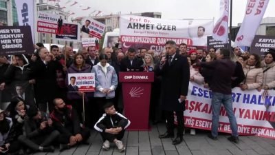 Esenyurt Belediyesi Başkanı Ahmet Özer'in tutuklanıp yerine kayyum atanmasına karşı