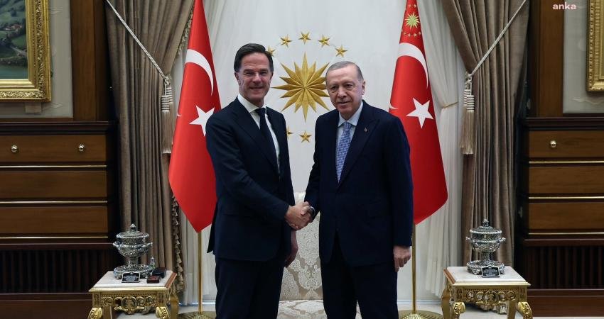 Cumhurbaşkanı Recep Tayyip Erdoğan NATO Genel Sekreteri Mark Rutte’yi Cumhurbaşkanlığında