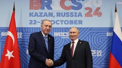 Cumhurbaşkanı Recep Tayyip Erdoğan, Rusya Devlet Başkanı Vladimir Putin ile
