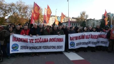 "Dersim Dernekleri Federasyonu", Kadıköy’de iktidarın Tunceli ve Ovacık belediyelerine kayyum