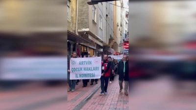 Artvin’in Hopa ilçesinde 20 Kasım Dünya Çocuk Hakları Günü dolayısıyla
