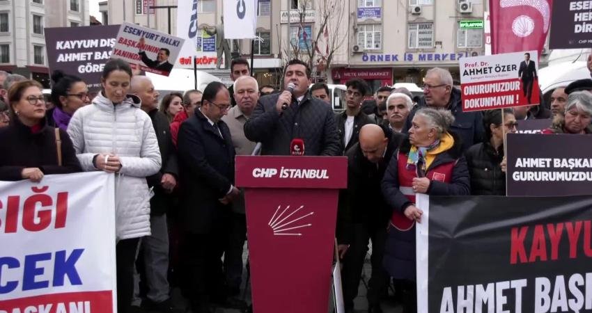 Esenyurt Belediye Başkanı Ahmet Özer’in tutuklanarak yerine kayyum atanması üzerine