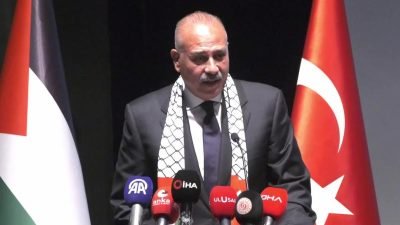Filistin Halkıyla Uluslararası Dayanışma Günü dolayısıyla düzenlenen törende Çalışma ve