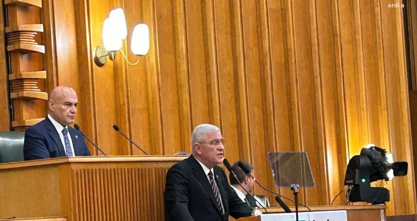 İYİ Parti Genel Başkanı Müsavat Dervişoğlu, partisinin grup toplantısında yaptığı