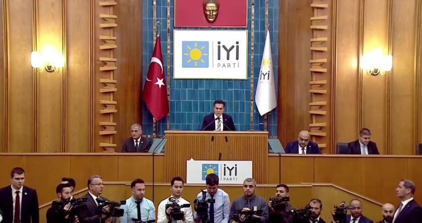 İYİ Parti Genel Başkanı Müsavat Dervişoğlu, partisinin grup toplantısında gündeme