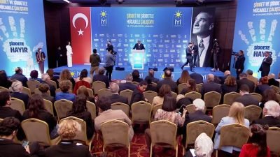 İYİ Parti'nin Şiddet ve Şiddetle Mücadele Çalıştayı'nın açılışında konuşan Genel