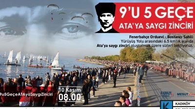 Mustafa Kemal Atatürk ebediyete intikalinin 86'ncı yılında, Kadıköy Belediyesi ve