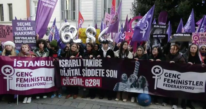 İstanbul Kadıköy’de toplanan kadın örgütleri, İstanbul Sözleşmesi hükümlerinin ve 6284