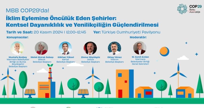 Kartal Belediye Başkanı Gökhan Yüksel, Birleşmiş Milletler İklim Değişikliği Konferansı'nda