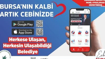 Osmangazi Belediyesi, sunduğu hizmetlere kolayca erişimi sağlayacak mobil uygulamayı hizmete