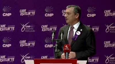 CHP Genel Başkanı Özgür Özel, Ovacık'ta yerine kayyum atanan Belediye