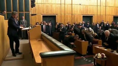 Gelecek Partisi Genel Başkanı Ahmet Davutoğlu, Saadet-Gelecek Partisi ortak grup