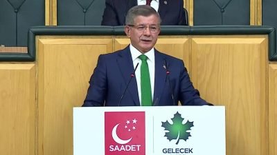 Saadet- Gelecek Partisi TBMM ortak grup toplantısında konuşan Gelecek Partisi