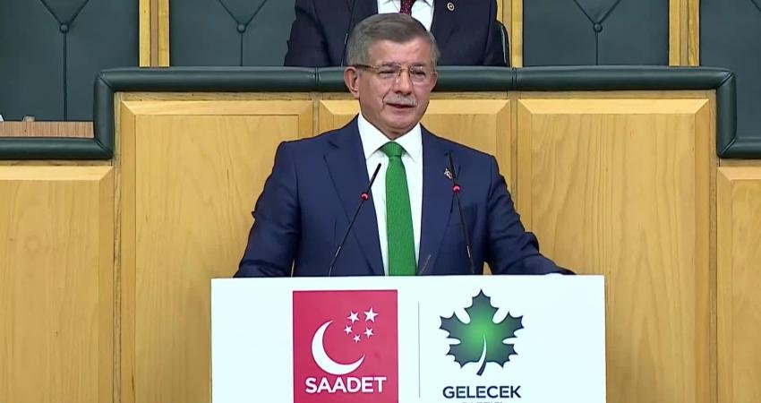 Saadet- Gelecek Partisi TBMM ortak grup toplantısında konuşan Gelecek Partisi
