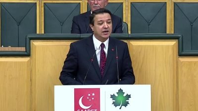 Saadet- Gelecek Partisi TBMM ortak grup toplantısında konuşan Saadet Partisi