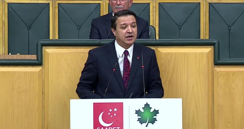 Saadet- Gelecek Partisi TBMM ortak grup toplantısında konuşan Saadet Partisi