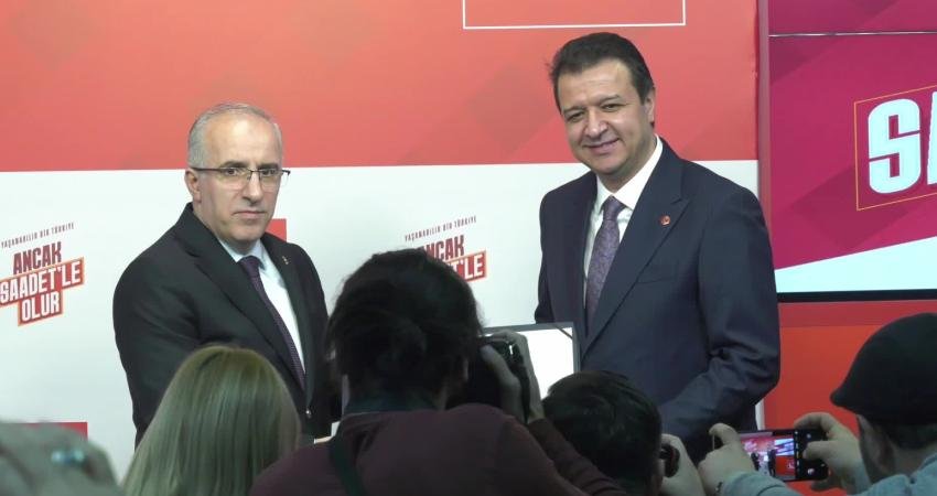 Saadet Partisi 9. Olağan Büyük Kongresinde Genel Başkanlığa seçilen Mahmut