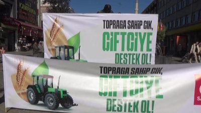 Saadet Partisi Edirne İl Başkanlığı, Saraçlar Caddesi’nde “Toprağa Sahip Çık,