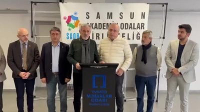 Samsun Akademik Odalar Birlikteliği (SAOB), büyükşehir belediyesinin ''Kruvaziyer Liman'' plan