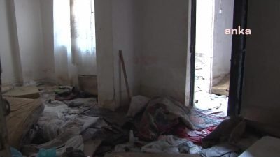 Şanlıurfa’nın Devteşti Mahallesi'nde bir binanın bodrum katını mesken tutan madde bağımlılarına