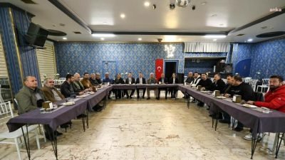Silivri Belediye Başkanı Bora Balcıoğlu, yöre derneklerinin başkanları ve yönetim