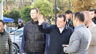 Silivri Belediye Başkanı Bora Balcıoğlu, Yoğurtçu Heykeli Meydanı’nda devam eden